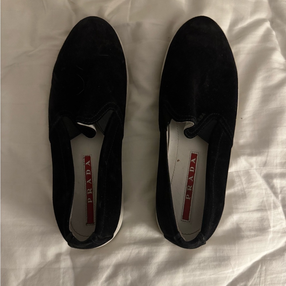 Prada slip on sneakers